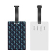 thumbnail image 5 of Susaid Blue Seahorse Print Funny Luggage Tags Colorful Unique Travel Baggage Bag Tags Suitcase Identify Labels for Women Men, 5 of 7