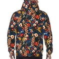 thumbnail image 7 of Sikiie Vintage Floral Men's Hoodie, Essentials Hoodie, Sweatshirt, Pullover Hooded Sweatshirt for Men-4X-Large, 7 of 7