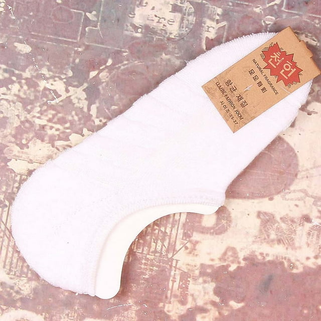 Chaussettes Blanches pour Adolescent Adulte Été Ultra Fines Respirantes Tendance Rétro