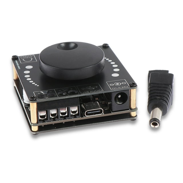 Amplificador digital inalámbrico Tablero del teléfono Control de la aplicación Ordenador Bluetooth-Compatible Módulo DC 8-24V Protección de circuito corto 20W Yuarrent EL005475-00B