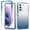 Blue, variant on ELEHOLD for Samsung Galaxy S24 Plus Clear Case,Gradient Clear Shockproof Flexible Bumper Transparent Non-Yellowing Slim Lightweight 2 in 1 Protective Case for Samsung Galaxy S24 Plus,Blue
