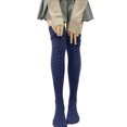 thumbnail image 2 of Female Stocking, Solid Color Jacquard Thigh High Sock Long Tube Socks, 2 of 4