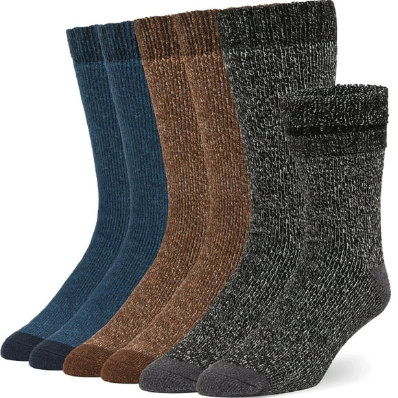 Calcetines de senderismo Alvada de lana merino térmicos para invierno, 3 pares