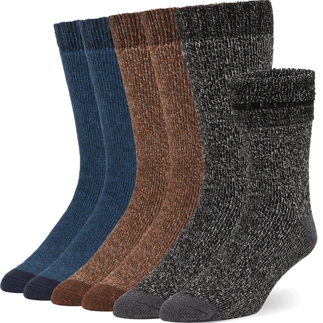 Calcetines de senderismo Alvada de lana merino térmicos para invierno, 3 pares