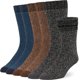thumbnail image 1 of Calcetines de senderismo Alvada de lana merino térmicos para invierno, 3 pares, 1 of 5