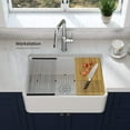 thumbnail image 2 of Kibi Pure 30? Kitchen Farmhouse Fireclay Workstation Sink, 2 of 3
