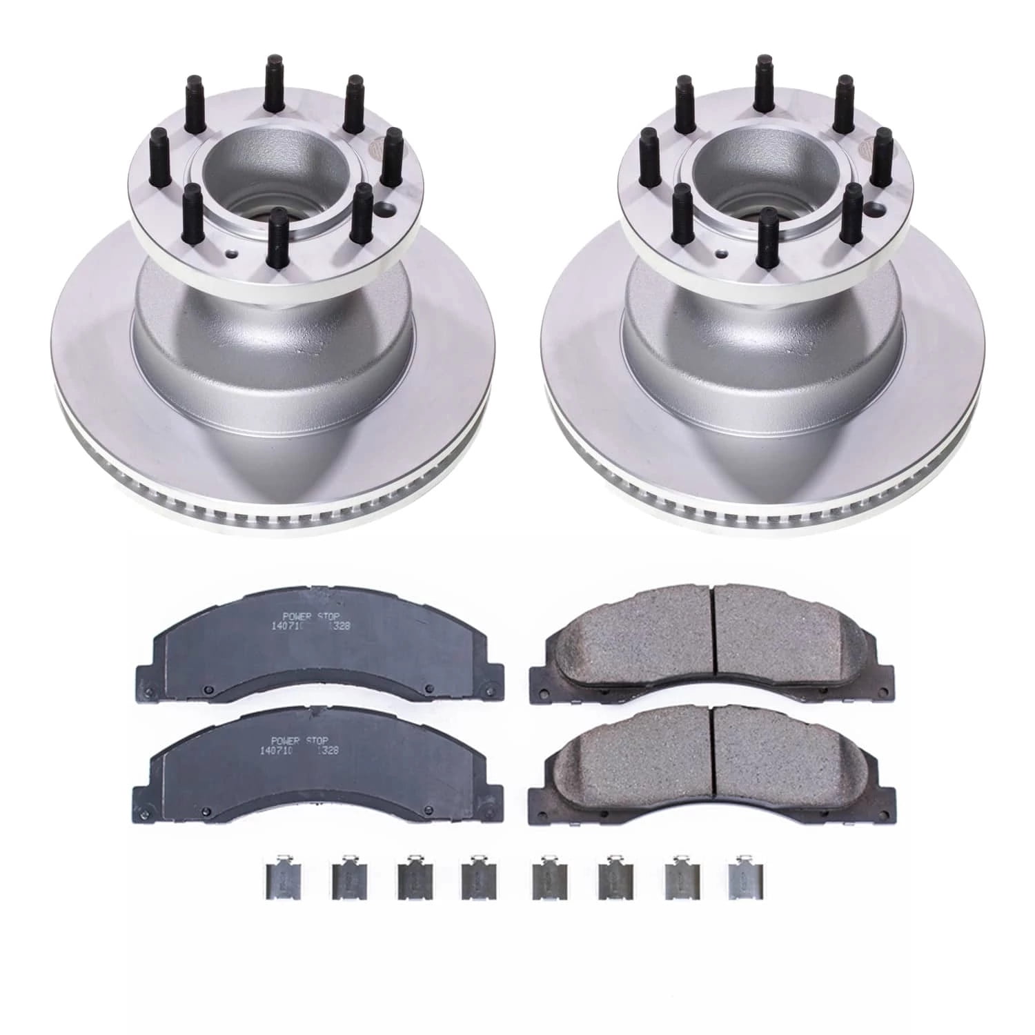 PowerStop Front Geomet Coated Brake Rotor and Pad Kit Fits: FORD Select Models CRK4717