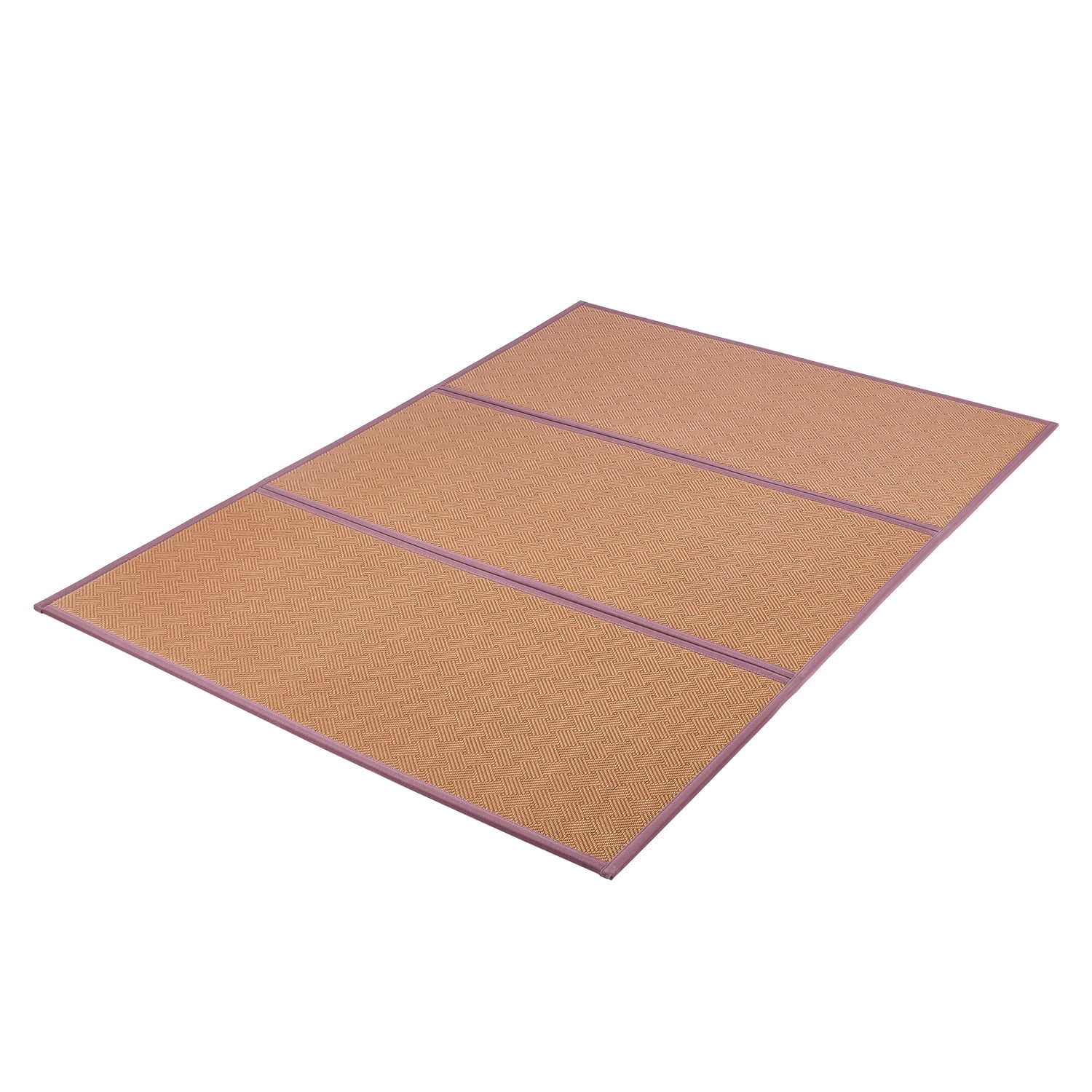KFFKFF's Tatami Mat from Japan, Measuring 80 x 55 inches, Foldable and Crafted from Authentic Rattan, Features Non-Slip and Simple-to-Clean Surface, Ideal Summer Sleeping Mat with Breathability