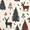 Beige Christmas Forest, variant on Yayeee Faucet Mat for Kitchen Sink 14.7" Diatomite Long Splash Guard Pad, Colorful Floral