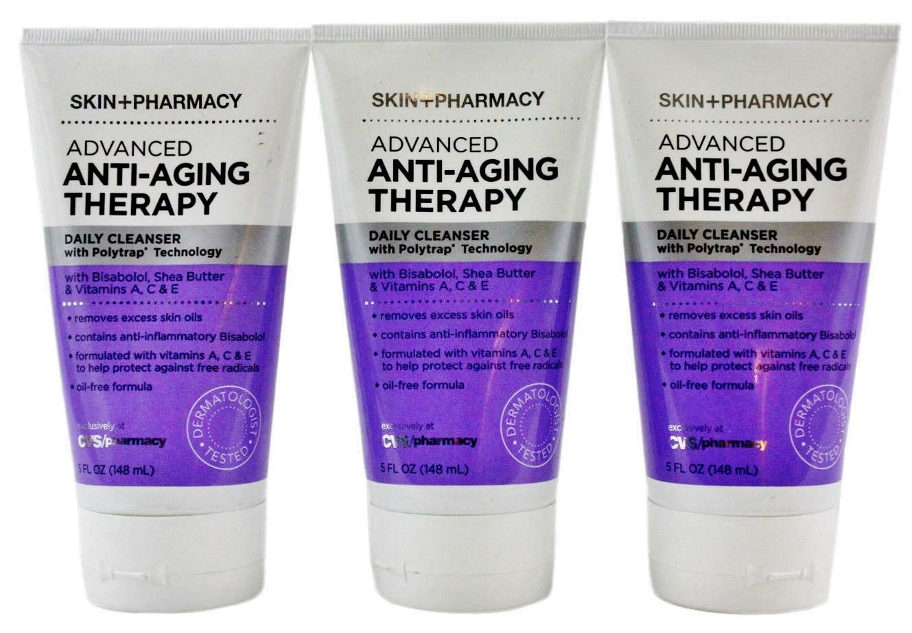 Skin + Pharmacy Advanced AntiAging Therapy Daily Cleanser 5 oz. (3