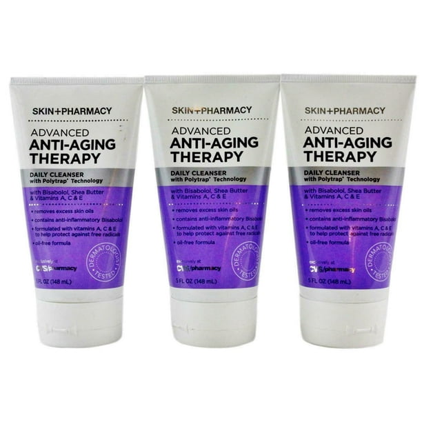Skin + Pharmacy Advanced AntiAging Therapy Daily Cleanser 5 oz. (3
