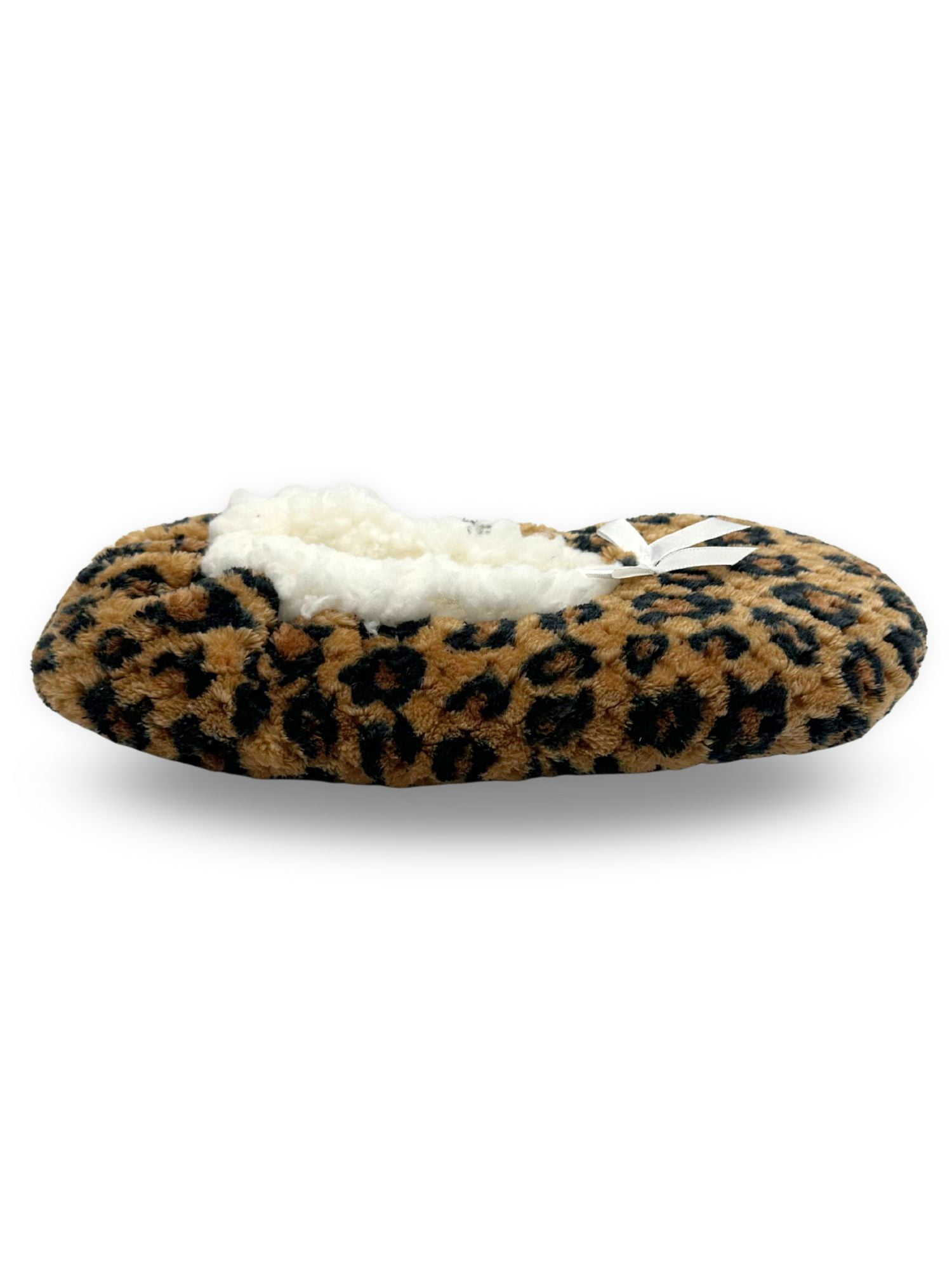 Fuzzy Babba Women's Leopard Slipper Socks, 1-Pack, One Size