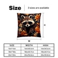 thumbnail image 5 of Raccoon Luxurious Velvet Throw Covers Pillow Inserts - Set of 2 Throw Pillows with Unique Patterns - 16x16, 18x18, 20x20 Inches for Home Decor and Gifts, 5 of 6