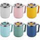 thumbnail image 3 of 450ML Coffee Mug Thermos Cup Stainless Steel Mug With Cover Water Cup Tumbler Household, 3 of 5