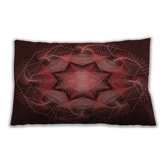 Ahgly Company Outdoor Rectangular Contemporary Lumbar Throw Pillow, 13 inch by 19 inch