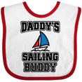 thumbnail image 3 of Inktastic Daddy Sailing Buddy Sailboat Boys or Girls Baby Bib, 3 of 4