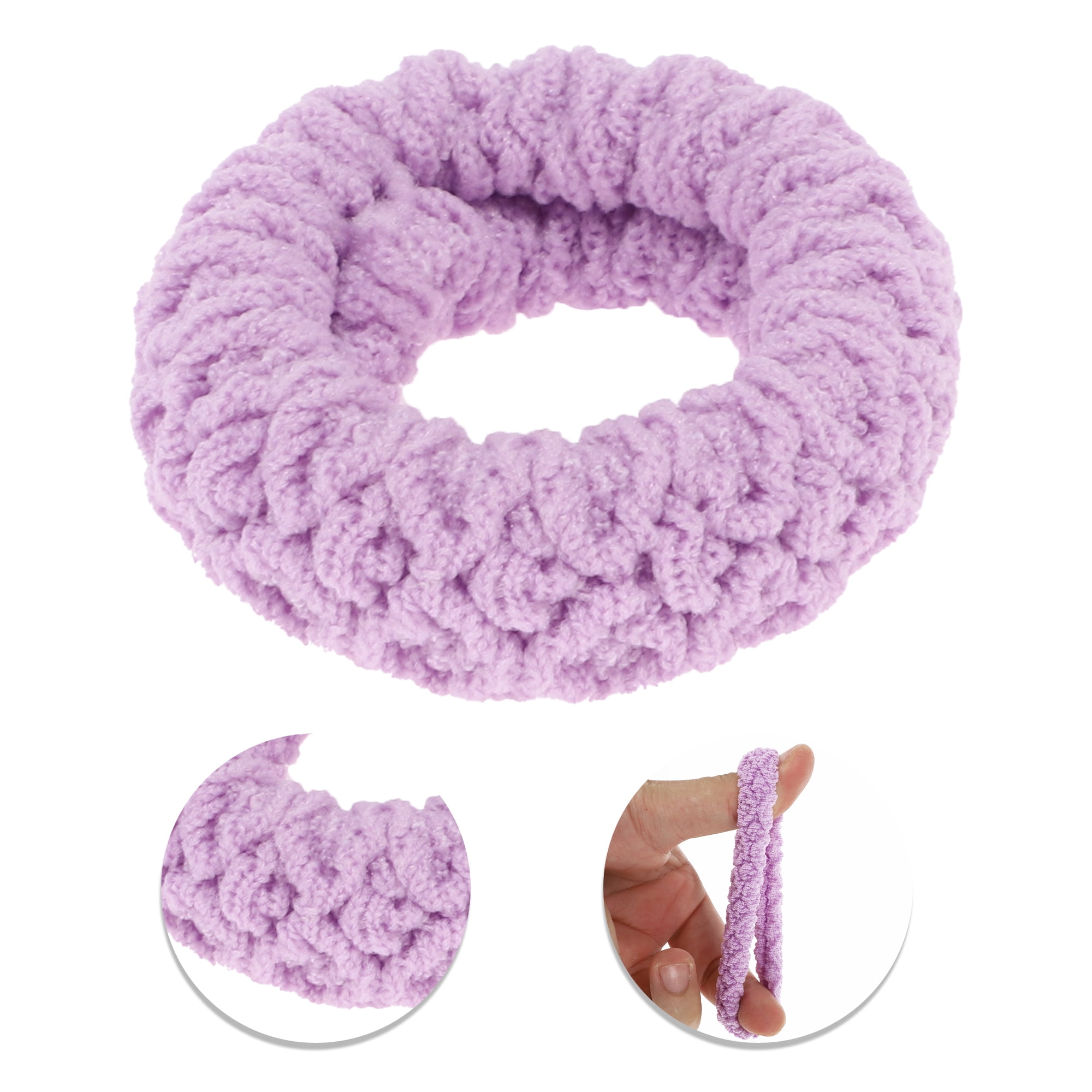 Unique Bargains Women's Thickened Wide Edge Hair Ropes 6 Pcs Assorted Color