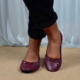 thumbnail image 5 of Women Flats Shoes Soft Canvas Upper Slip On Ballerinas Breathable Lightweight Shoes For Daily Walking Wear ,Us Size:6.5, 5 of 8