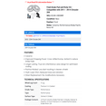thumbnail image 2 of Front Brake Pad and Rotor Kit - Compatible with 2011 - 2014 Chrysler 200 2012 2013, 2 of 2
