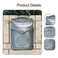 thumbnail image 6 of deevoka Embossed Wall Mailbox Drop Box Farmhouse Magazines Hotel Holder Door Postbox Blue, 6 of 9