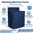 thumbnail image 3 of Dependable Industries Durable Washing Machine Cover – Non-Woven, Zippered, Blue – Fits Standard Machines 30"W x 26"D x 41"H – Protects Against Dust, Scratches & Spills, 3 of 8