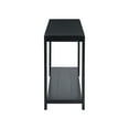 thumbnail image 5 of GZXS Black Narrow Sofa Table Behind Couch, Modern Minimalist Entryway Sofa Table with Sturdy Legs and Open Shelf, 59.8"L x 15.7"W x 30"H, 5 of 7