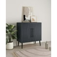 thumbnail image 2 of Manhattan Comfort Jodie Accent Cabinet made from Engineered Wood - Charcoal Gray, 2 of 4