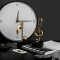 thumbnail image 7 of 3pcs Music Note Decor Statue Musical Gifts Figurine Piano Sculpture Home Arts Gold 7.5 inch, 7 of 7