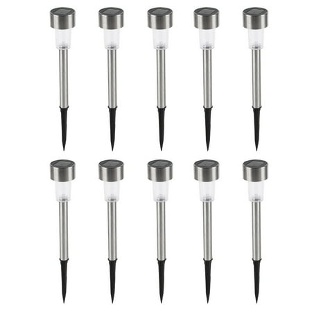 

Aoresac 10 Pack Stainless Steel Led Solar Energy Light Lawn Garden Lamp Landscape Path