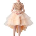 thumbnail image 1 of Robe à Paillettes pour Filles Robe Traînante pour Fille Tutu Robe de Fête d'Anniversaire Robe de Concours, 1 of 4