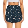 thumbnail image 2 of Lsque Christmas Snowflakes1 Printed Women's Running Shorts with Liner Pockets,Elastic Quick Dry Workout Athletic Gym Yoga Shorts,Womens High Waist Shorts-Medium, 2 of 9