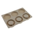 thumbnail image 1 of Molde de silicona con 6 cavidades para velas, pastillas de cera aromáticas de flores secas, molde de yeso para cera DIY, 1 of 9