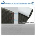 thumbnail image 2 of Unique Bargains 7-14mm Thickness 10.8sqft Car Sound Proofing Insulation Deadener Mat Memory Foam 59.06"x39.37", 2 of 6