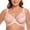 Beige, variant on Women's Underwire Lace Unlined Everyday Bra Minimizer Full Coverage Bralette 50H