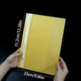 thumbnail image 2 of Red File Folder A4 Polypropylene with Transparent Front Cover, Assorted Color Plastic Report Covers with Prongs, Clear Front Report Cover for Presentation, Document, Back to School, 2 of 8