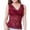 Red, variant on Women's Floral Lace Scallop V Neck Sleeveless Sheer Tank Cami Top Blouse Comfortable Camisole Red L