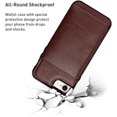thumbnail image 5 of Card Slot Holder Wallet Case for iPhone 8 Plus 7 Plus, Premium PU Leather Case Kickstand with Hidden Magnetic Closure Flip Durable Shockproof Protective Cover for iPhone 7 Plus/8 Plus - Brown, 5 of 14