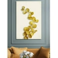 thumbnail image 2 of wall26 - Canvas Wall Art - 3D Effect Gold Leaves - Giclee Print Gallery Wrap Modern Home Art Ready to Hang - 16x24 inches, 2 of 4