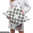 thumbnail image 4 of Abstract Fabric by the Yard Upholstery, Rhythmic Random Layout of Star Like Motifs Print on Plain Backdrop, Decorative Fabric for DIY and Home Accents, White and Charcoal Grey by Ambesonne, 4 of 4