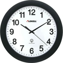 Lorell, LLR60997, 12" Round Radio Controlled Wall Clock, 1