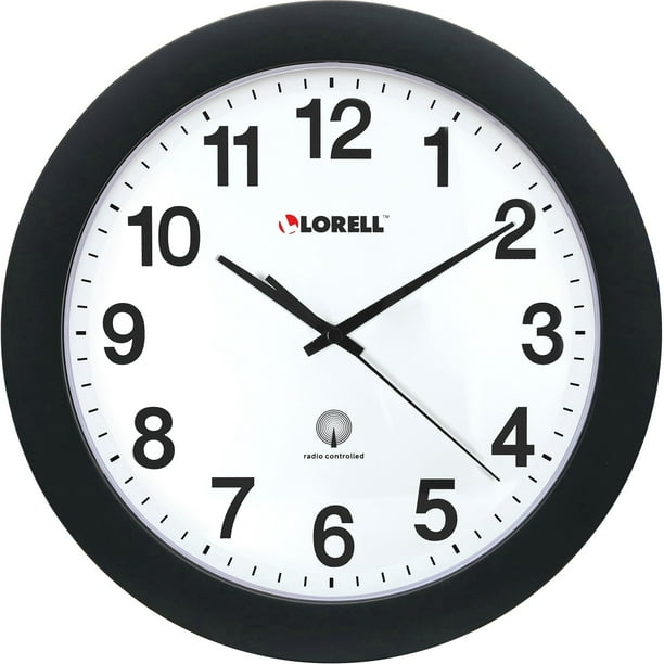 Lorell, LLR60997, 12" Round Radio Controlled Wall Clock, 1