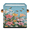 Multicolor 1, variant on CURLYOOT Summer Sea Seashell Starfish 11 x 11 Inch Cube Storage Bin, Fabric Storage Cube Foldable Basket with Leather Handles, Organizer Basket for Closet Shelves