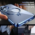 thumbnail image 5 of [CD Ring Compatible with Magsafe Invisible Stand]Magnetic for iPhone 15 Pro Max Case, [Electroplated Bumper Non-Yellowing][Look as Bare iPhone]Slim Clear Case with Holder for Women Men Girls, 5 of 13