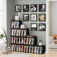 thumbnail image 4 of Emfogo Rangement pour Disques Vinyles, Support Mural pour Disques Vinyles Pouvant Contenir jusqu'à 80-100 Albums, Porte-Disques Vinyles à 3 Compartiments, 4 of 7