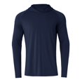 thumbnail image 3 of Vedolay Jackets for Men Printed Stand Up Collar Long Sleeve Hoodies Sweater Navy,XL, 3 of 4