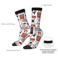 thumbnail image 4 of Bingfone Compression Socks for Women and Men Long Socks for Running Athletic Cycling Nurse- Modern Life, 4 of 6