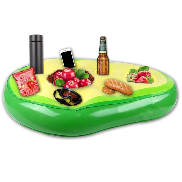 Bandeja Inflable Portavasos Flotante Portátil Y Plegable Para Adultos Portavasos De Barra Flotante Accesorios De Piscina Al Aire Libre De Verano Para Piscinas Bañera De Hidromasaje Muyoka Hogar