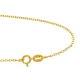 thumbnail image 4 of JewelStop 14k Solid Gold Yellow White Or Rose 1.1 mm Cable Chain Necklace 13" 16" 17" 18" 20" 24" Spring Ring Clasp, 4 of 6
