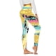 thumbnail image 2 of Pantalones largos de yoga para mujeres y niñas, mallas ajustadas con estampado teñido de corbata, mallas elásticas de cintura alta, pantalones de Yoga GERsome  GERS92, 2 of 3