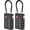 Black, variant on TSA Approved Luggage Travel Locks with Open Alert , 4 Digit Combination Resettable Code Zinc Alloy Lock for Suitcase, Backpack, Bag, Toolbox, Locker (2 Pack, Black)